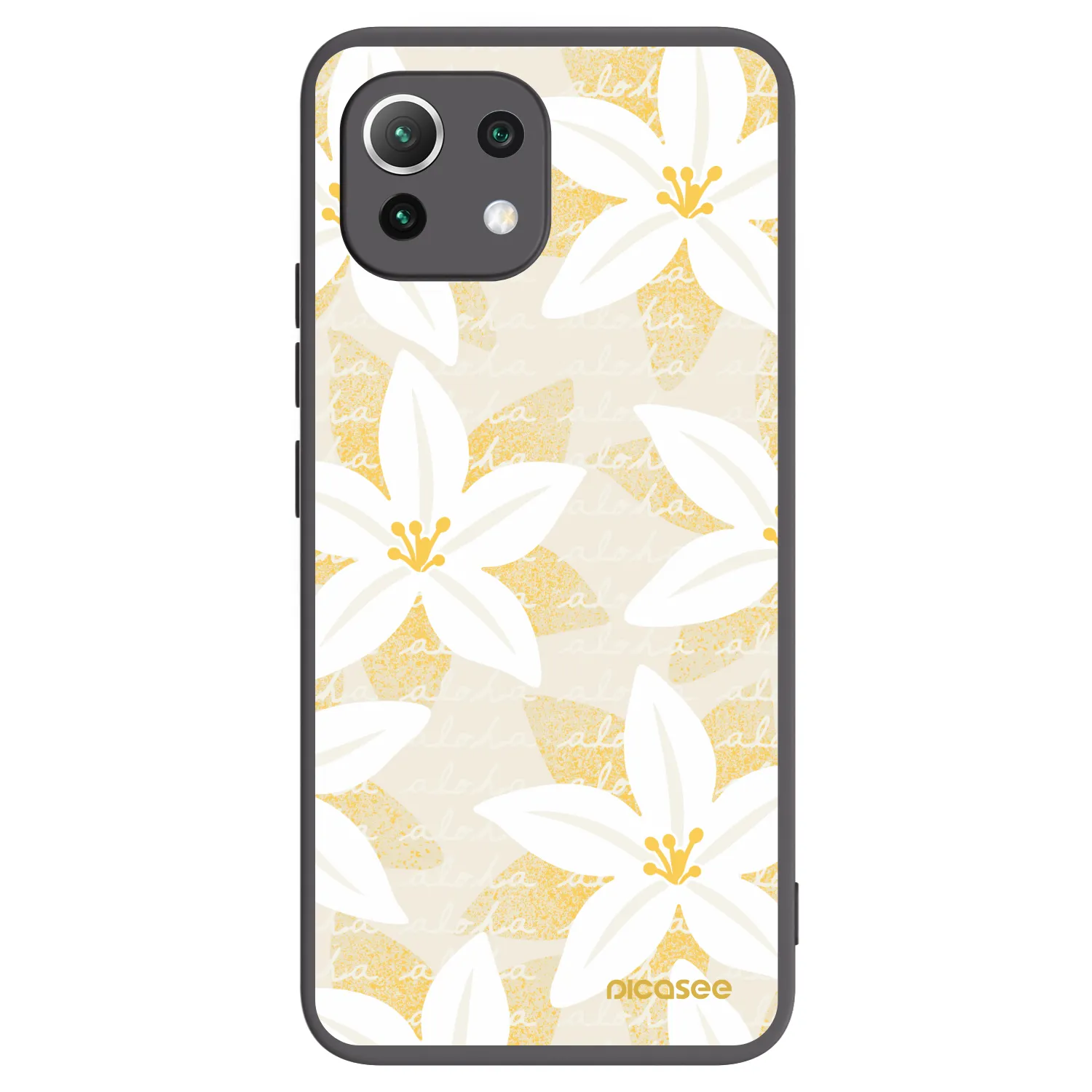 Picasee fekete szilikon tok az alábbi mobiltelefonokra Xiaomi Mi 11 Lite - Island Leave
