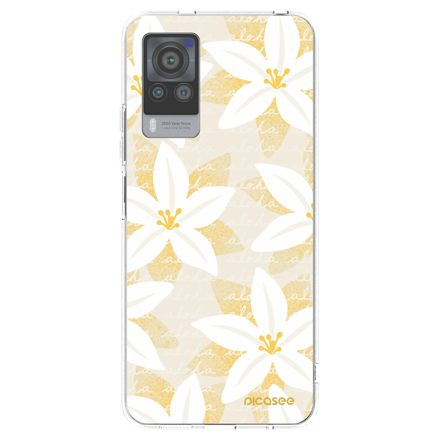 Picasee átlátszó szilikon tok az alábbi mobiltelefonokra Vivo X60 Pro 5G - Island Leave