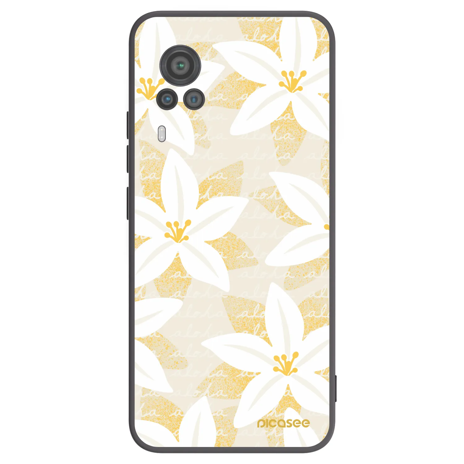 Picasee fekete szilikon tok az alábbi mobiltelefonokra Vivo X60 Pro 5G - Island Leave