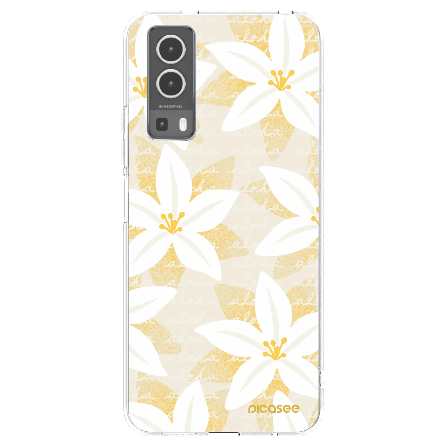 Picasee átlátszó szilikon tok az alábbi mobiltelefonokra Vivo Y72 5G - Island Leave