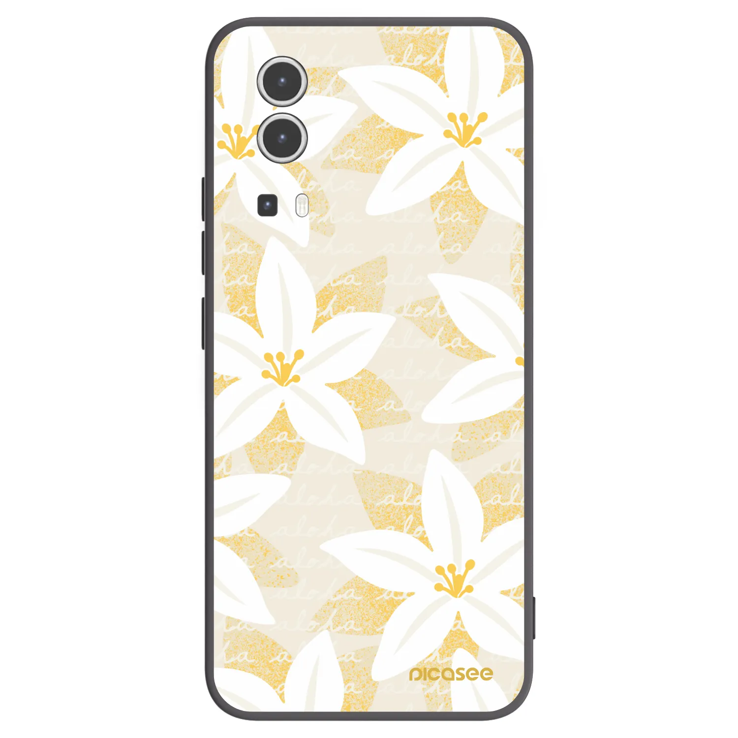 Picasee fekete szilikon tok az alábbi mobiltelefonokra Vivo Y72 5G - Island Leave