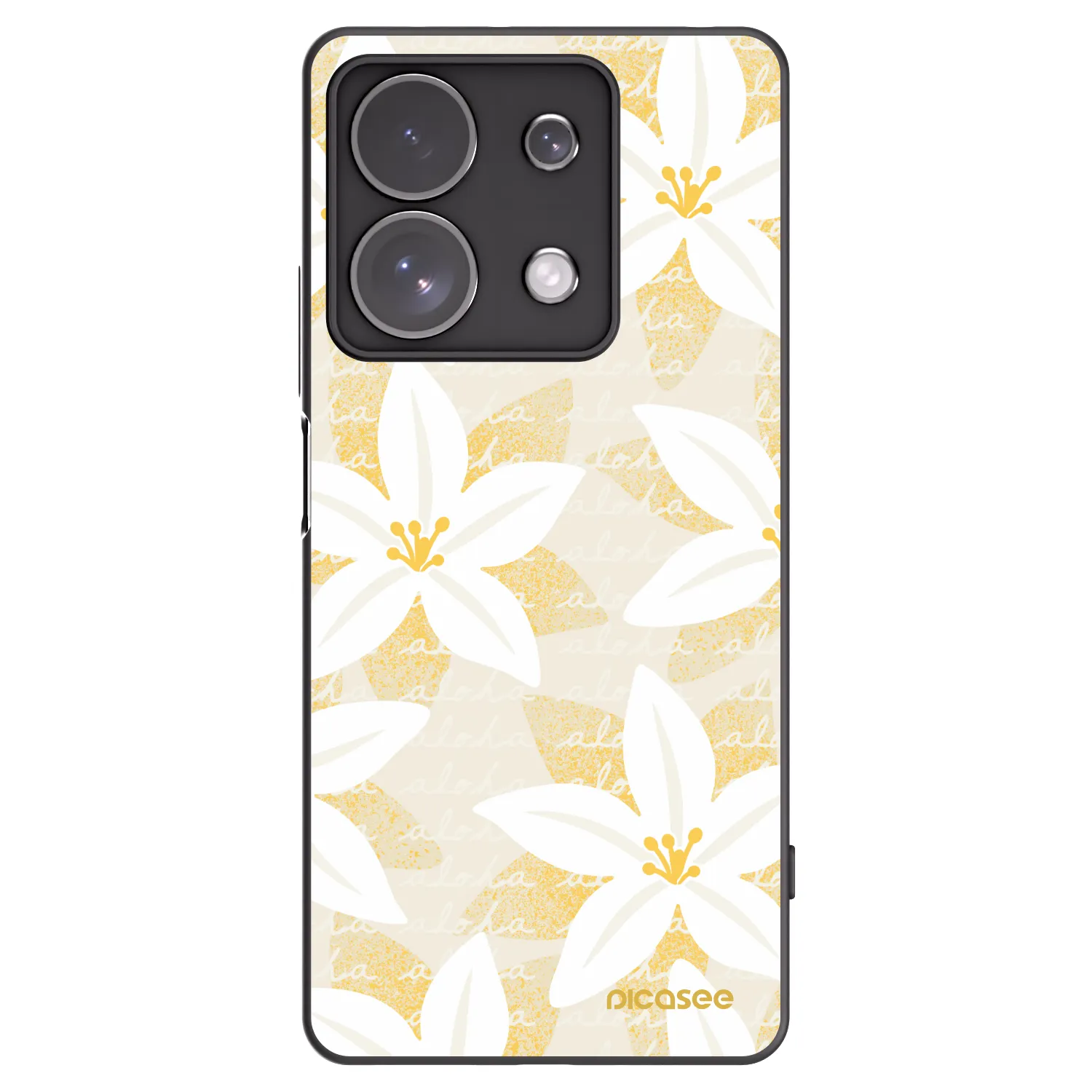 Picasee fekete szilikon tok az alábbi mobiltelefonokra Xiaomi Redmi Note 13 Pro 4G - Island Leave