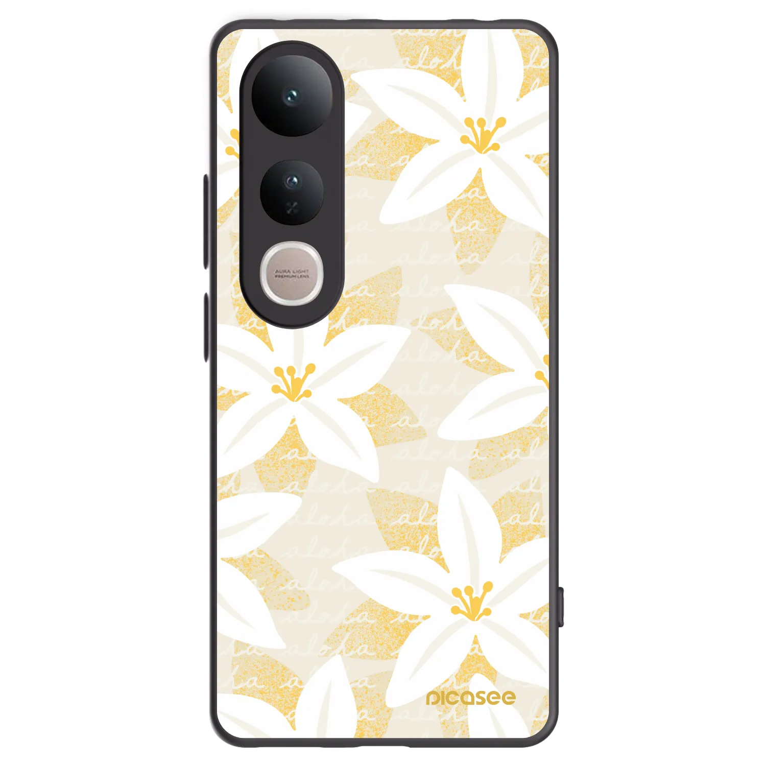 Picasee fekete szilikon tok az alábbi mobiltelefonokra Vivo V50 Lite 5G - Island Leave