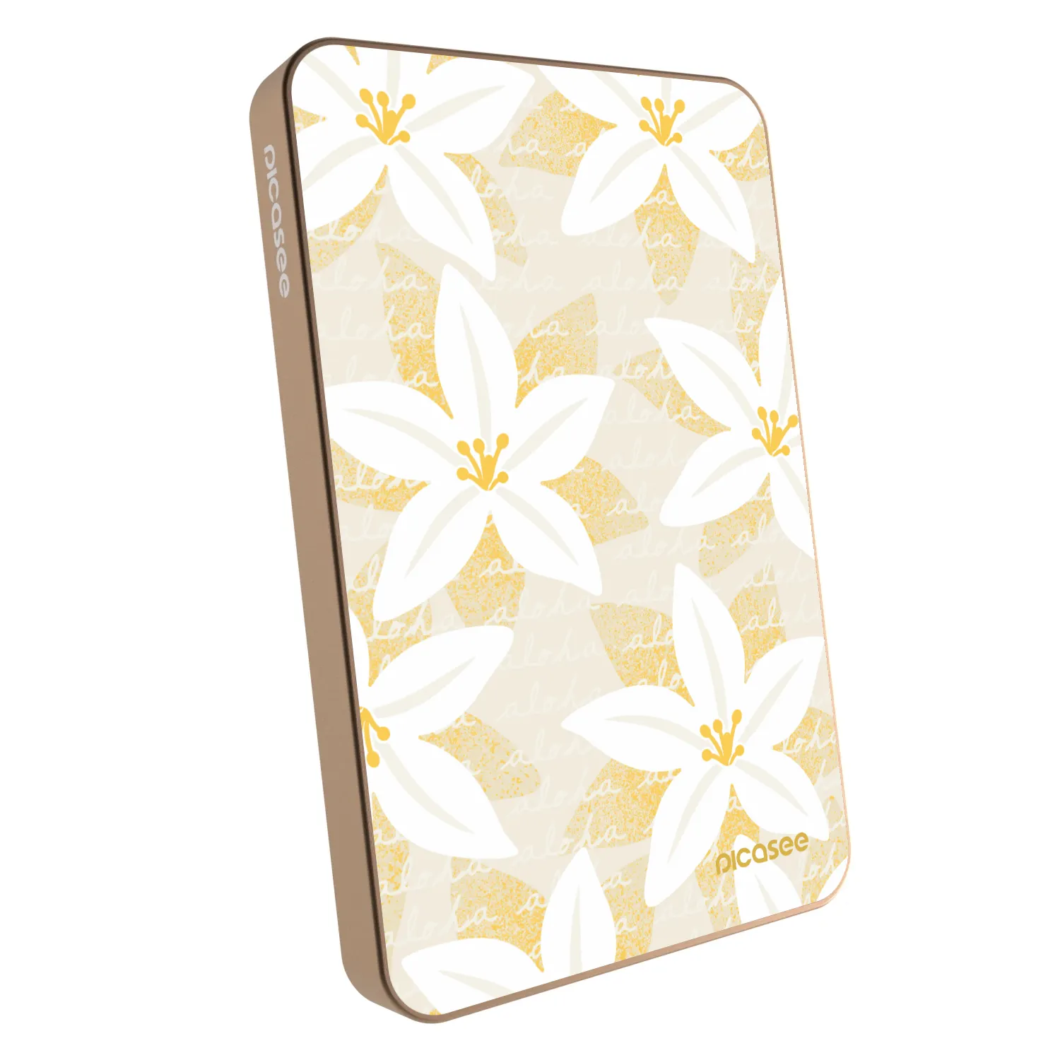 Picasee Powerbank MagSafe 5 000 mAh Aranysárga - Island Leave