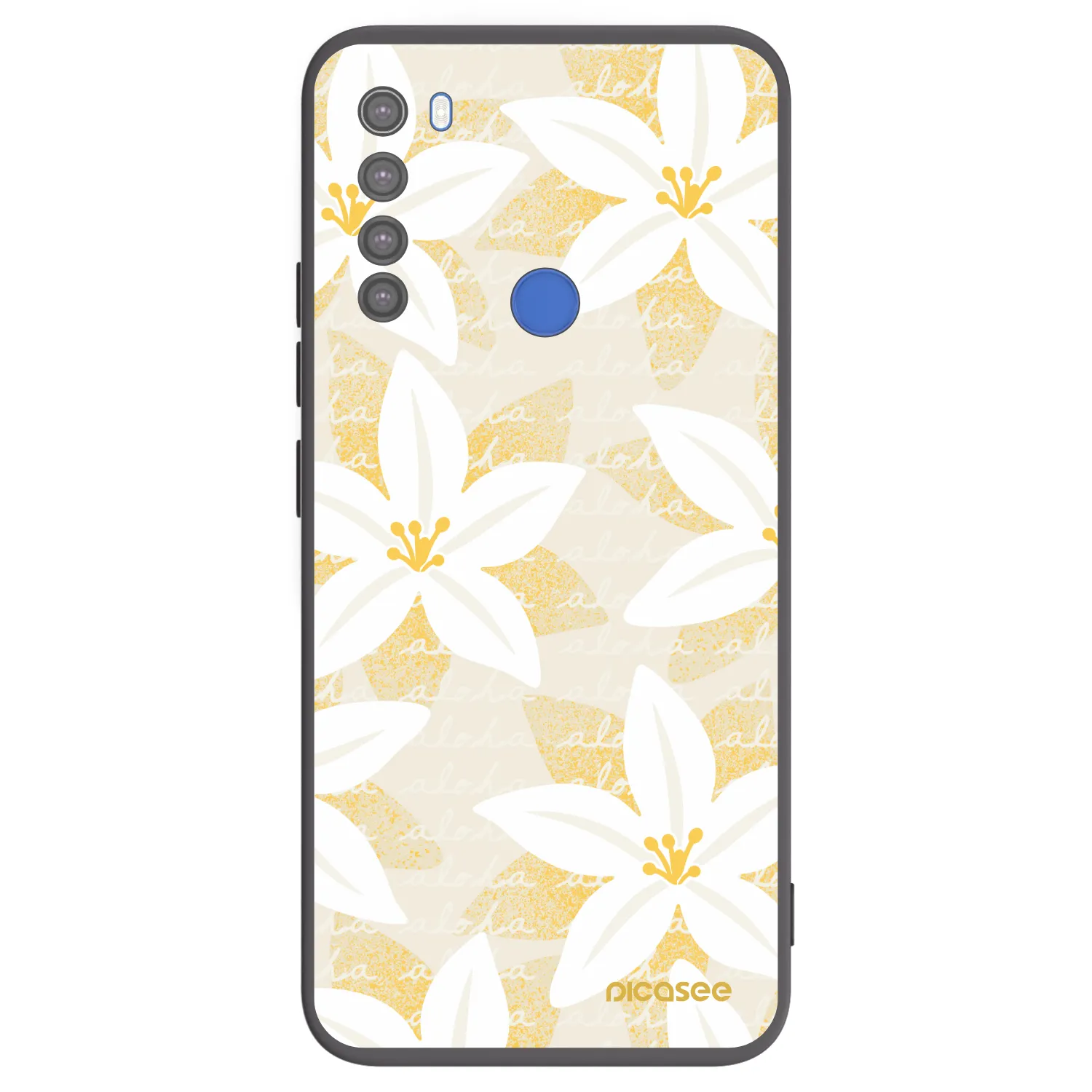 Picasee fekete szilikon tok az alábbi mobiltelefonokra Xiaomi Redmi Note 8T - Island Leave