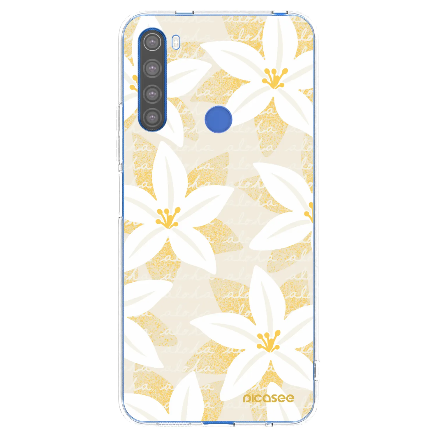 Picasee átlátszó szilikon tok az alábbi mobiltelefonokra Xiaomi Redmi Note 8T - Island Leave
