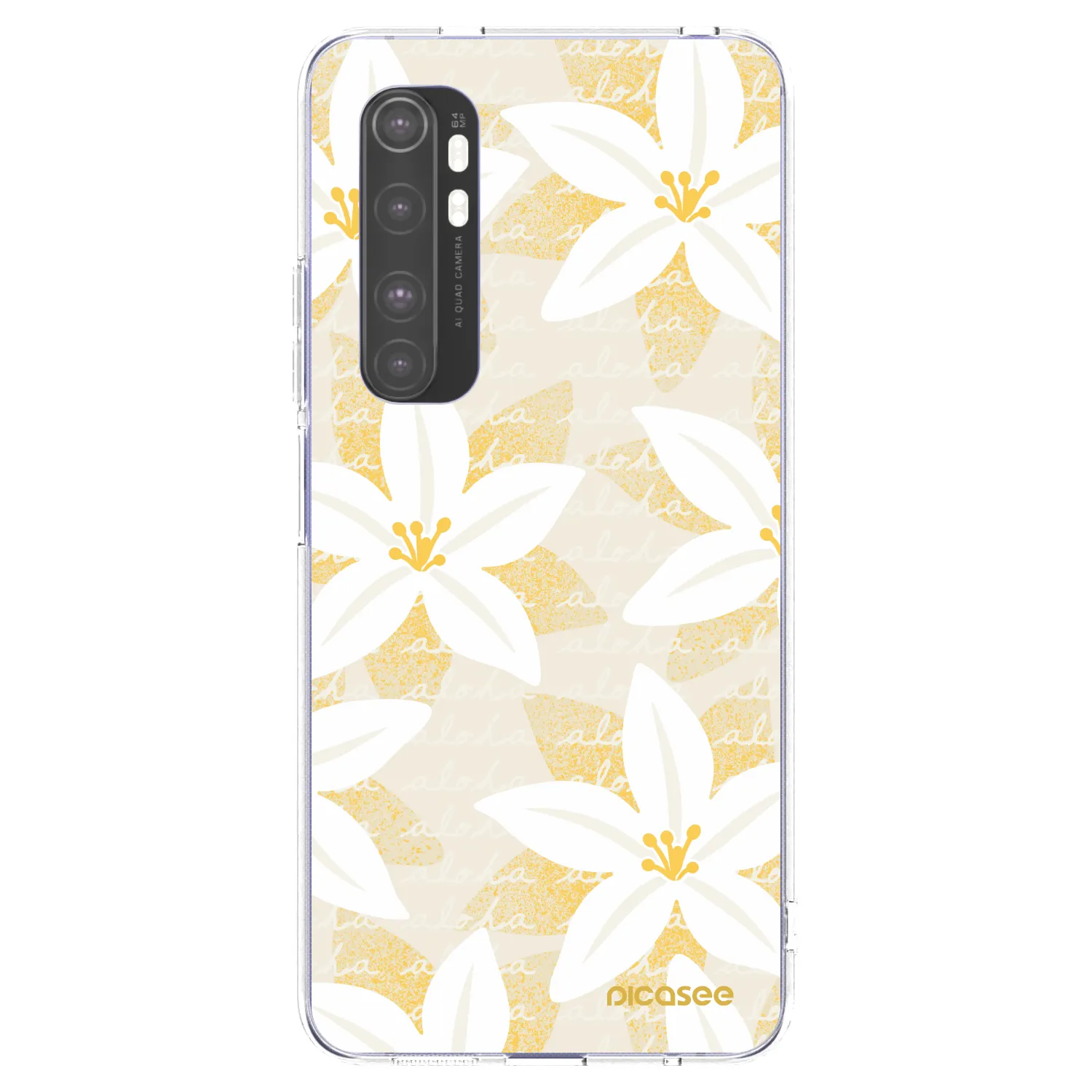 Picasee átlátszó szilikon tok az alábbi mobiltelefonokra Xiaomi Mi Note 10 Lite - Island Leave