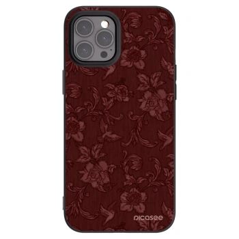 Picasee fekete szilikon tok az alábbi mobiltelefonokra Apple iPhone 12 Pro Max - Red Elegance