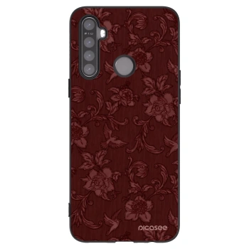 Picasee fekete szilikon tok az alábbi mobiltelefonokra Realme 5 - Red Elegance
