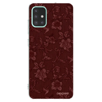 Picasee átlátszó szilikon tok az alábbi mobiltelefonokra Samsung Galaxy M31s - Red Elegance