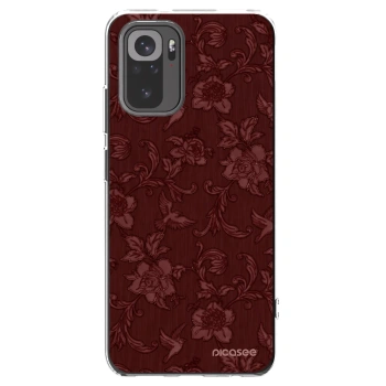 Picasee átlátszó szilikon tok az alábbi mobiltelefonokra Xiaomi Redmi Note 10 - Red Elegance