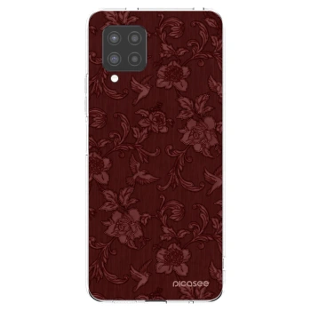 Picasee átlátszó szilikon tok az alábbi mobiltelefonokra Samsung Galaxy A42 A426B - Red Elegance