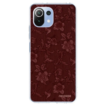 Picasee átlátszó szilikon tok az alábbi mobiltelefonokra Xiaomi Mi 11 Lite - Red Elegance