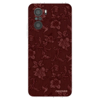 Picasee átlátszó szilikon tok az alábbi mobiltelefonokra Xiaomi Poco F3 - Red Elegance