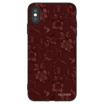 Picasee fekete szilikon tok az alábbi mobiltelefonokra Apple iPhone XS Max - Red Elegance