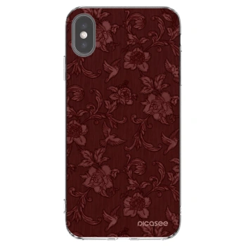 Picasee átlátszó szilikon tok az alábbi mobiltelefonokra Apple iPhone XS Max - Red Elegance