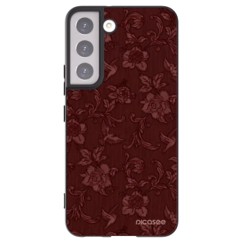 Picasee fekete szilikon tok az alábbi mobiltelefonokra Samsung Galaxy S22 5G - Red Elegance