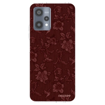 Picasee átlátszó szilikon tok az alábbi mobiltelefonokra Realme 9 Pro 5G - Red Elegance