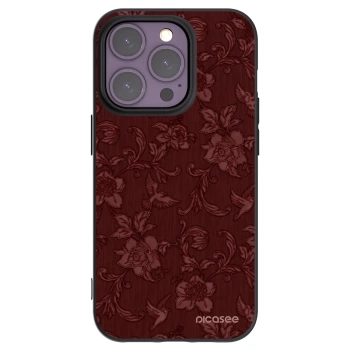 Picasee fekete szilikon tok az alábbi mobiltelefonokra Apple iPhone 14 Pro - Red Elegance