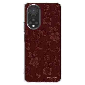 Picasee átlátszó szilikon tok az alábbi mobiltelefonokra Honor X7 - Red Elegance