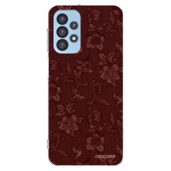 Picasee átlátszó szilikon tok az alábbi mobiltelefonokra Samsung Galaxy A23 A235F 4G - Red Elegance