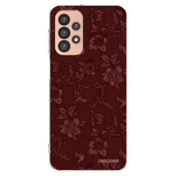 Picasee átlátszó szilikon tok az alábbi mobiltelefonokra Samsung Galaxy A23 A236B 5G - Red Elegance
