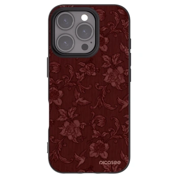 Picasee fekete szilikon tok az alábbi mobiltelefonokra Apple iPhone 16 Pro - Red Elegance
