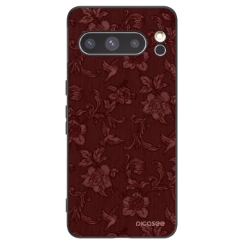 Picasee fekete szilikon tok az alábbi mobiltelefonokra Google Pixel 8 Pro - Red Elegance