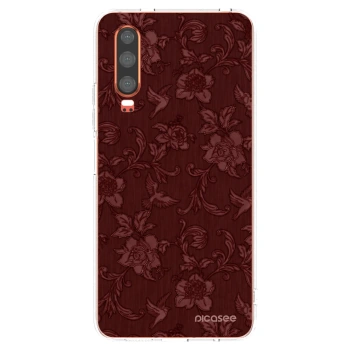 Picasee átlátszó szilikon tok az alábbi mobiltelefonokra Huawei P30 - Red Elegance
