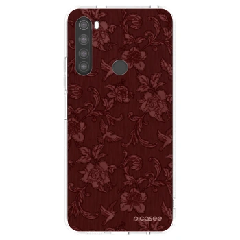 Picasee átlátszó szilikon tok az alábbi mobiltelefonokra Xiaomi Redmi Note 8 - Red Elegance