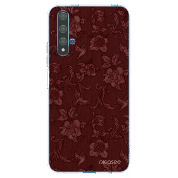 Picasee átlátszó szilikon tok az alábbi mobiltelefonokra Huawei Nova 5T - Red Elegance