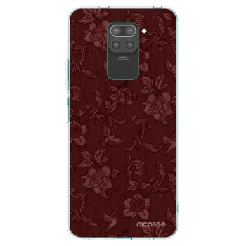 Picasee fekete szilikon tok az alábbi mobiltelefonokra Xiaomi Redmi Note 9 - Red Elegance