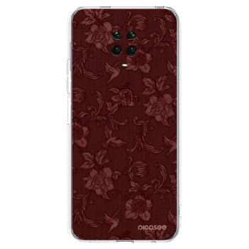 Picasee átlátszó szilikon tok az alábbi mobiltelefonokra Xiaomi Redmi Note 9S - Red Elegance