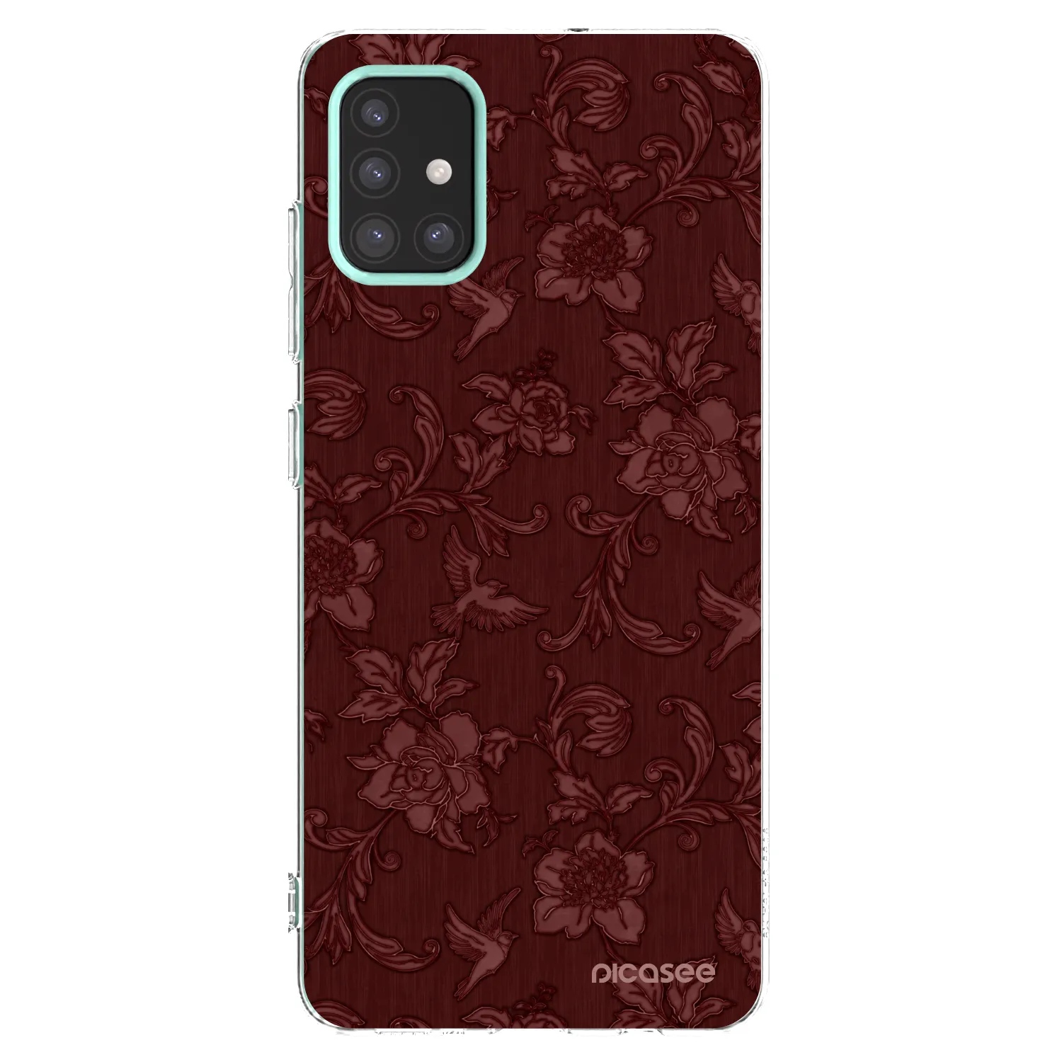Picasee átlátszó szilikon tok az alábbi mobiltelefonokra Samsung Galaxy M31s - Red Elegance