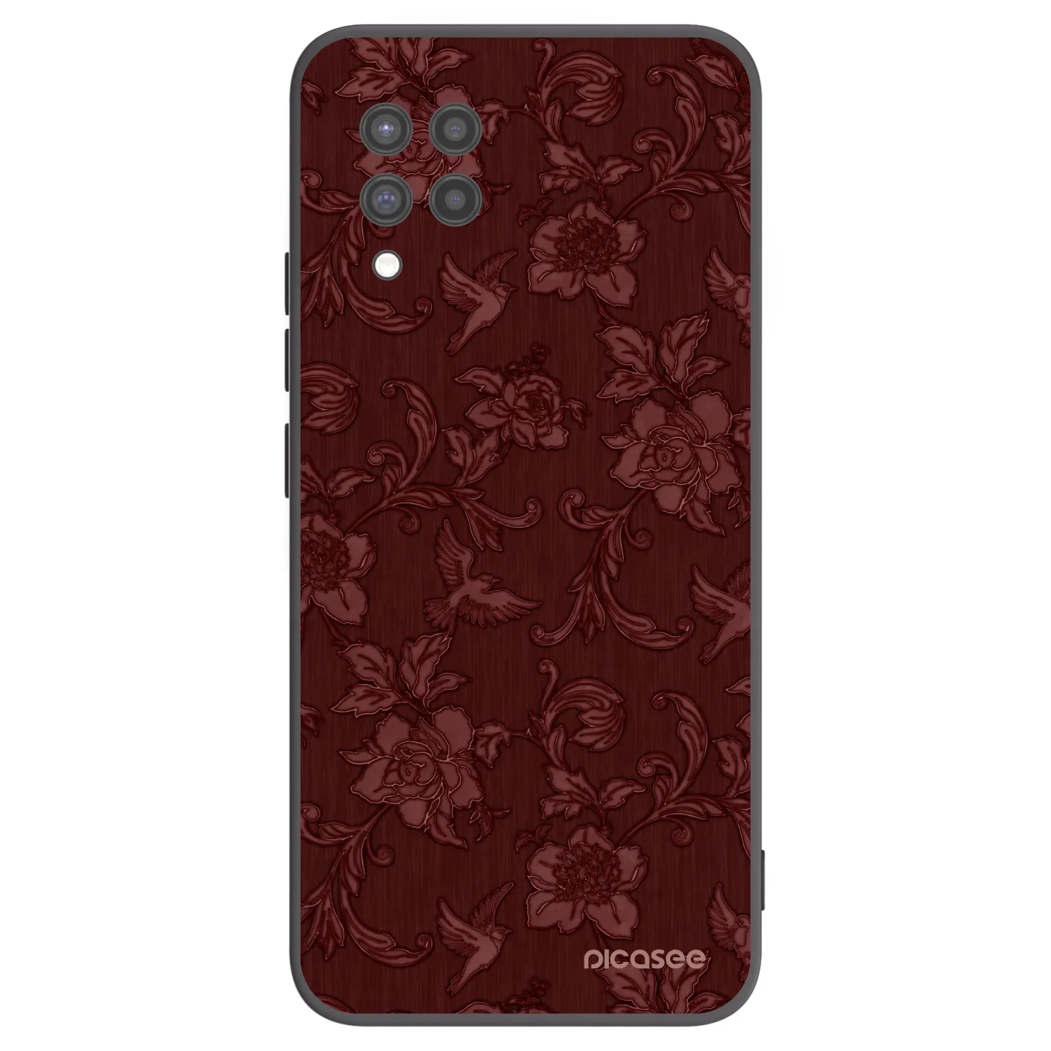 Picasee fekete szilikon tok az alábbi mobiltelefonokra Samsung Galaxy A42 A426B - Red Elegance