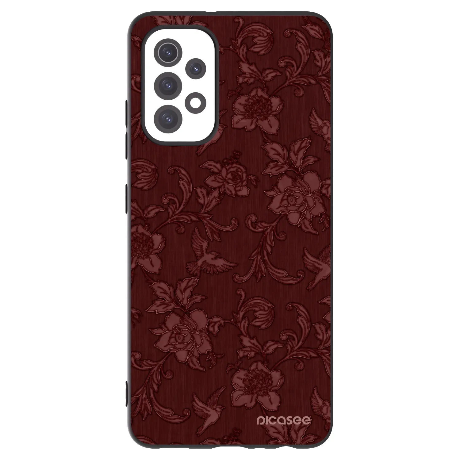 Picasee fekete szilikon tok az alábbi mobiltelefonokra Samsung Galaxy A32 5G A326B - Red Elegance
