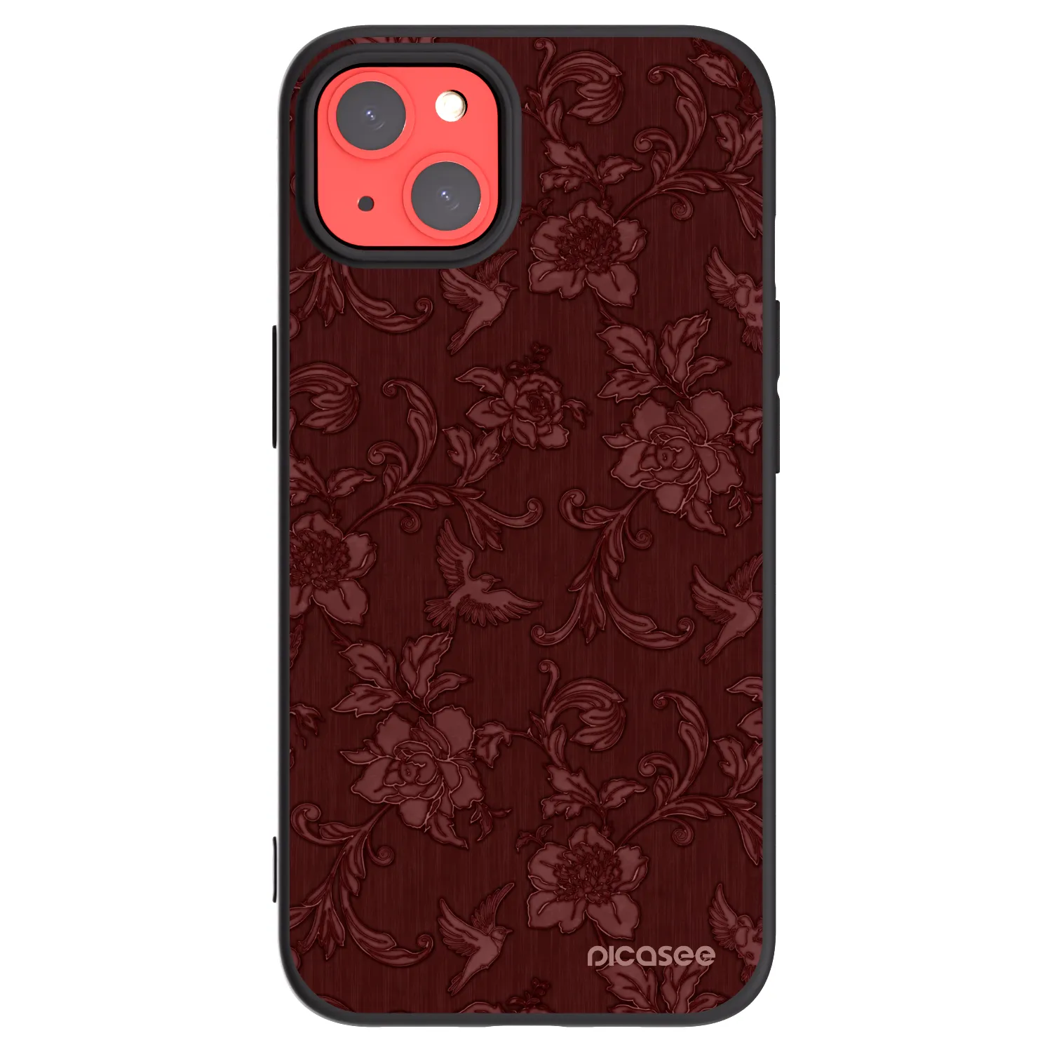 Picasee fekete szilikon tok az alábbi mobiltelefonokra Apple iPhone 13 - Red Elegance