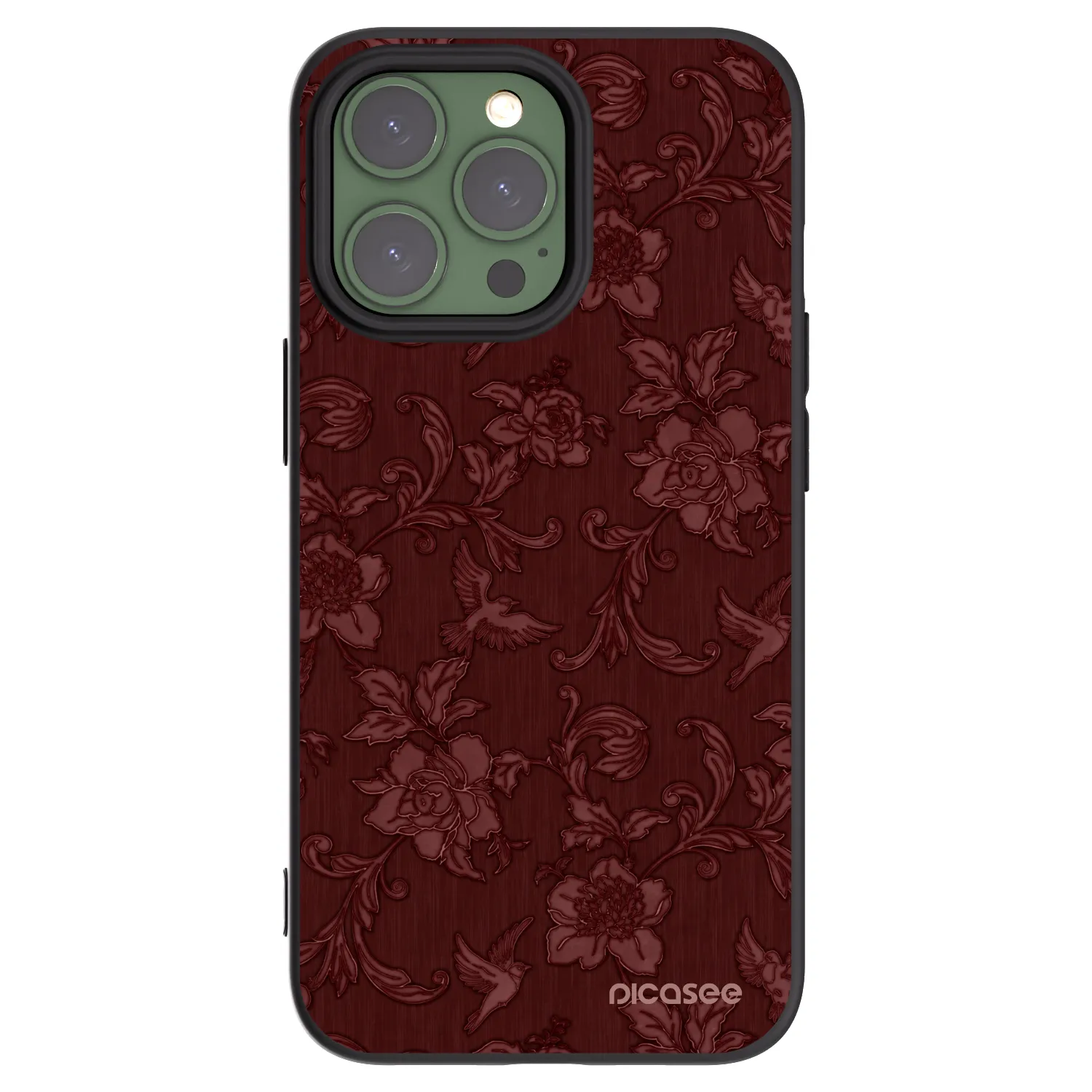 Picasee fekete szilikon tok az alábbi mobiltelefonokra Apple iPhone 13 Pro - Red Elegance