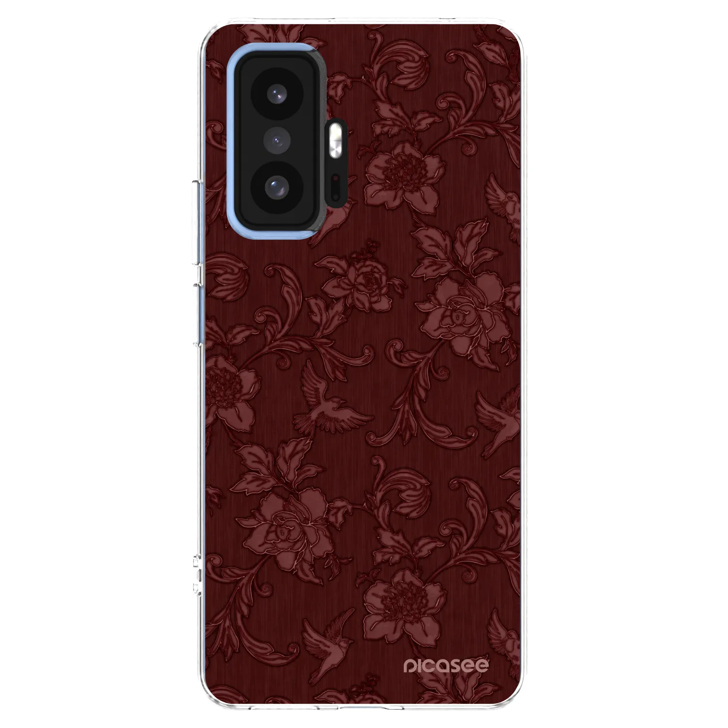 Picasee átlátszó szilikon tok az alábbi mobiltelefonokra Xiaomi 11T Pro - Red Elegance