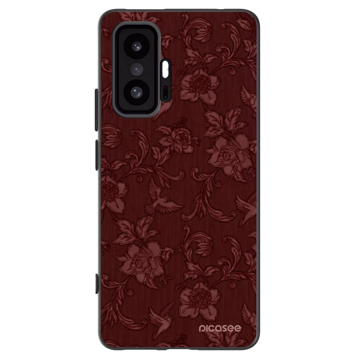 Picasee fekete szilikon tok az alábbi mobiltelefonokra Xiaomi 11T Pro - Red Elegance