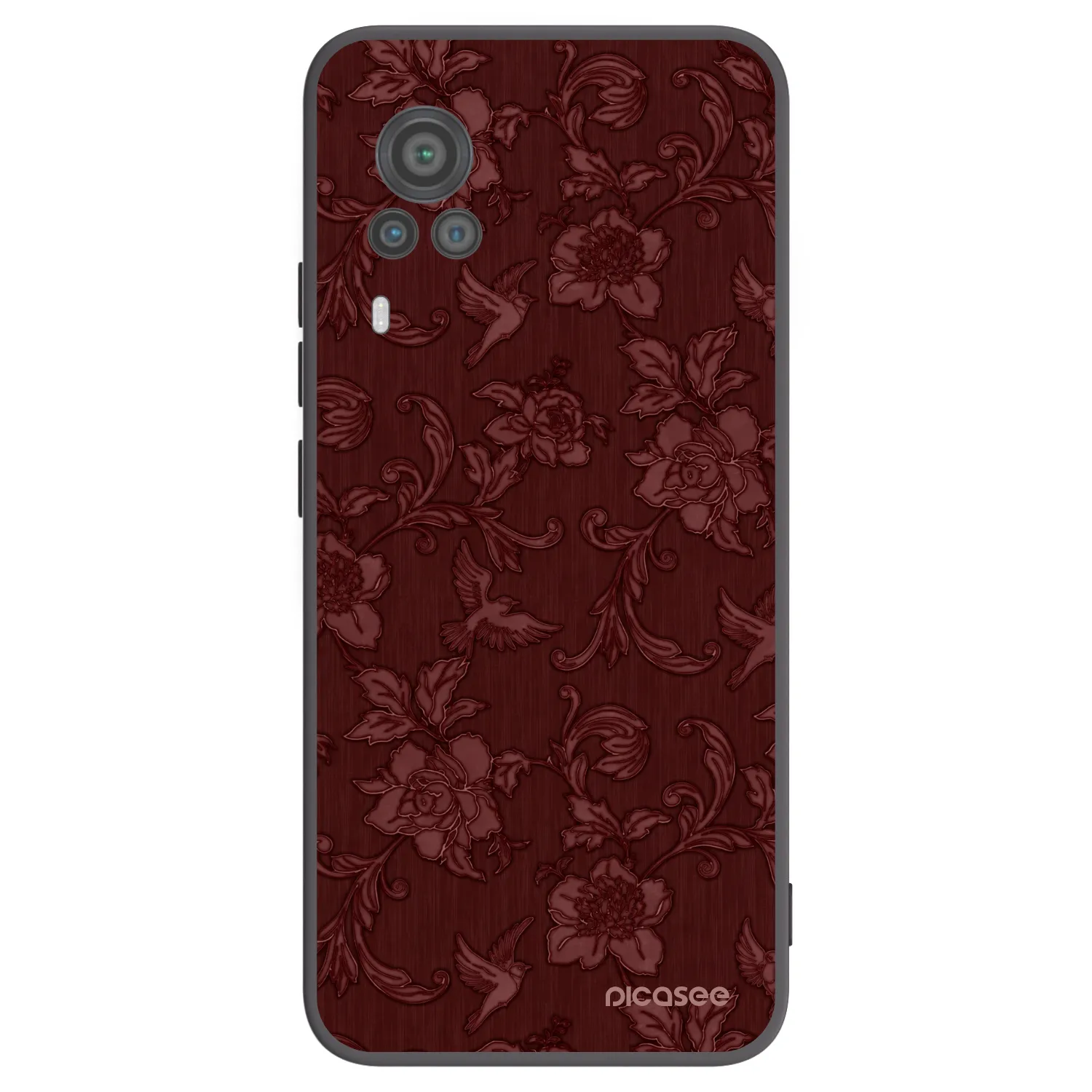Picasee fekete szilikon tok az alábbi mobiltelefonokra Vivo X60 Pro 5G - Red Elegance