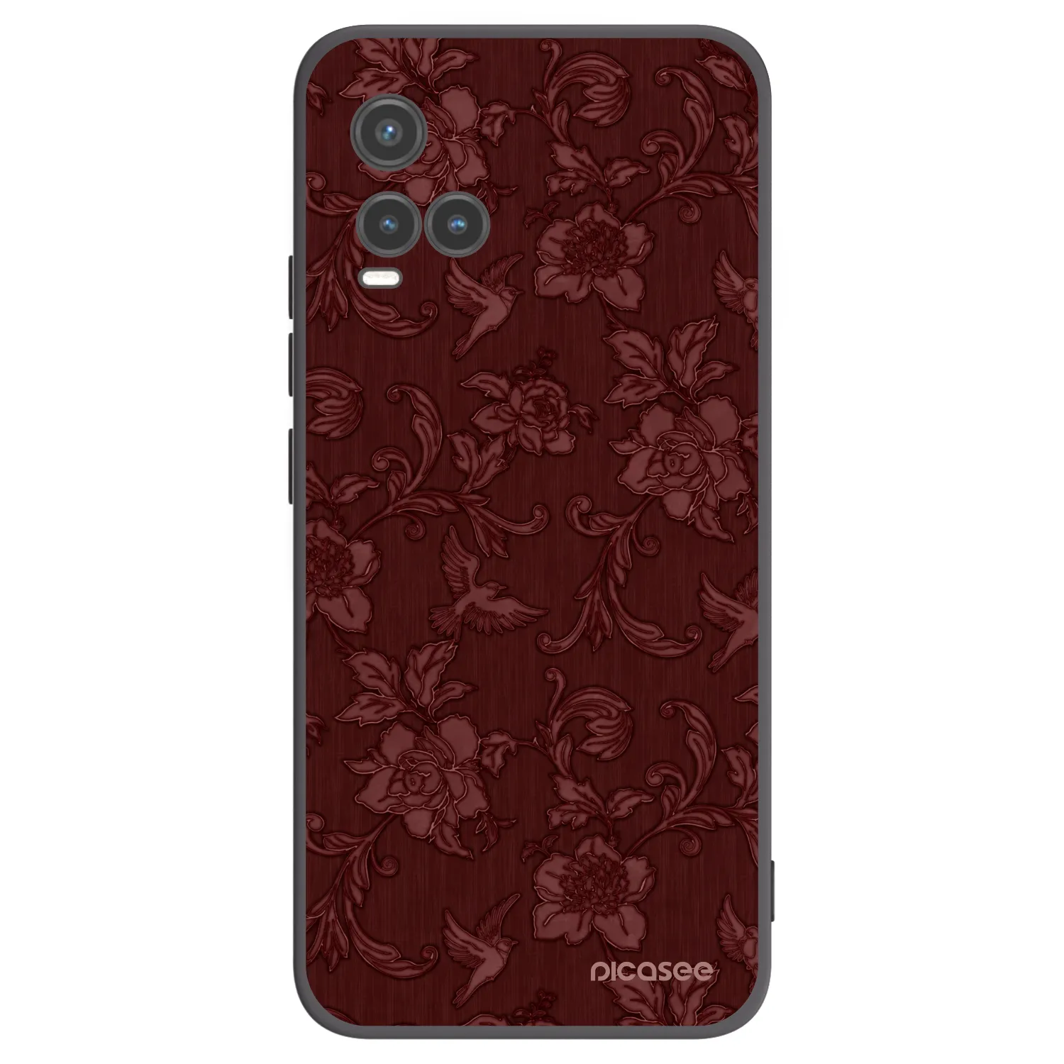 Picasee fekete szilikon tok az alábbi mobiltelefonokra Vivo Y33s - Red Elegance
