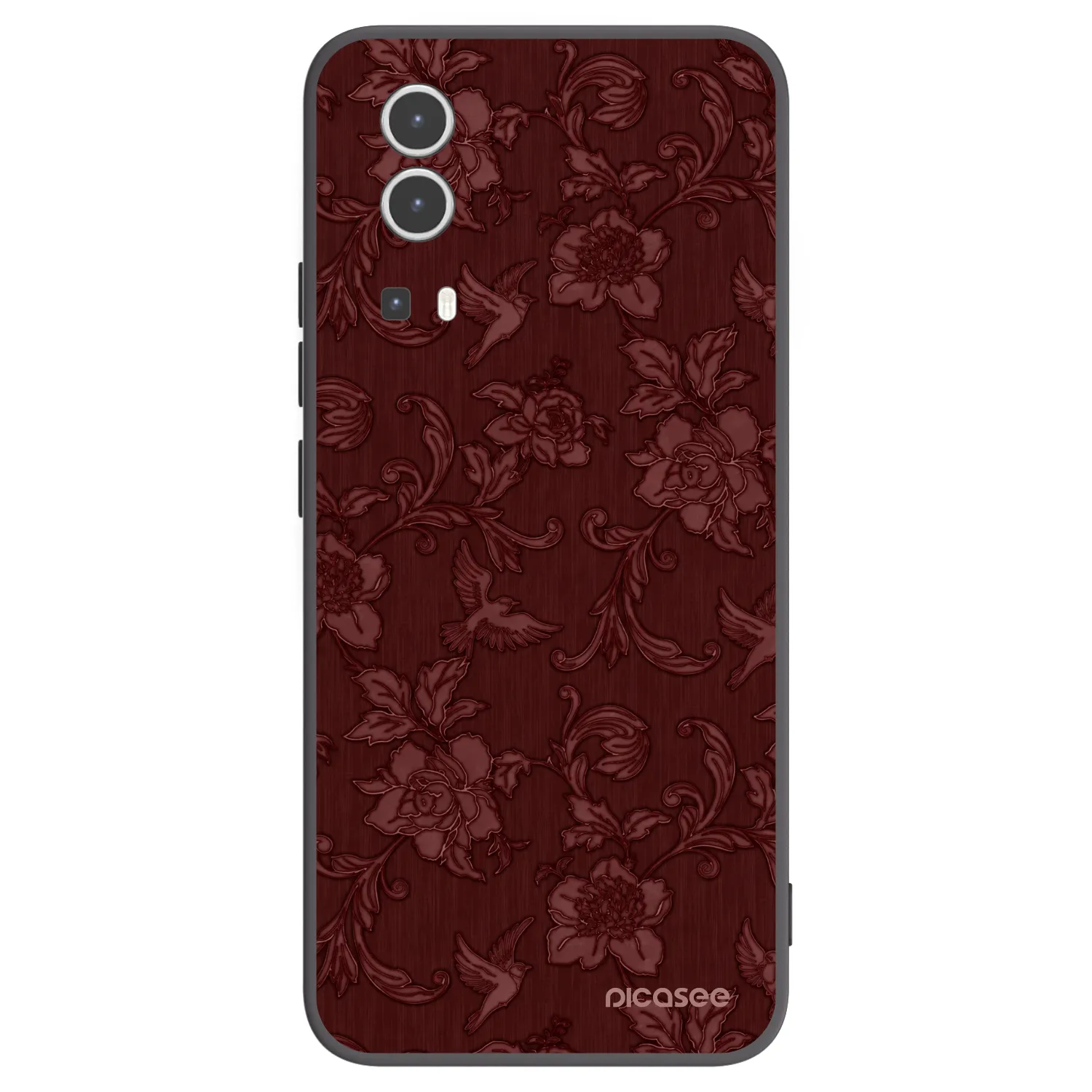 Picasee fekete szilikon tok az alábbi mobiltelefonokra Vivo Y72 5G - Red Elegance