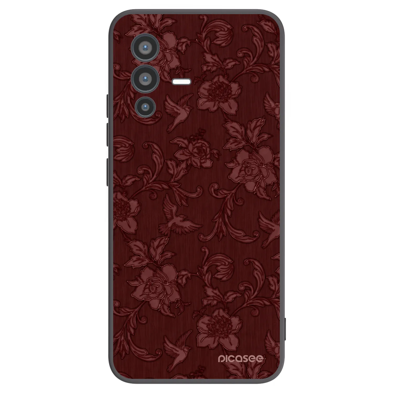 Picasee fekete szilikon tok az alábbi mobiltelefonokra Vivo V23 5G - Red Elegance