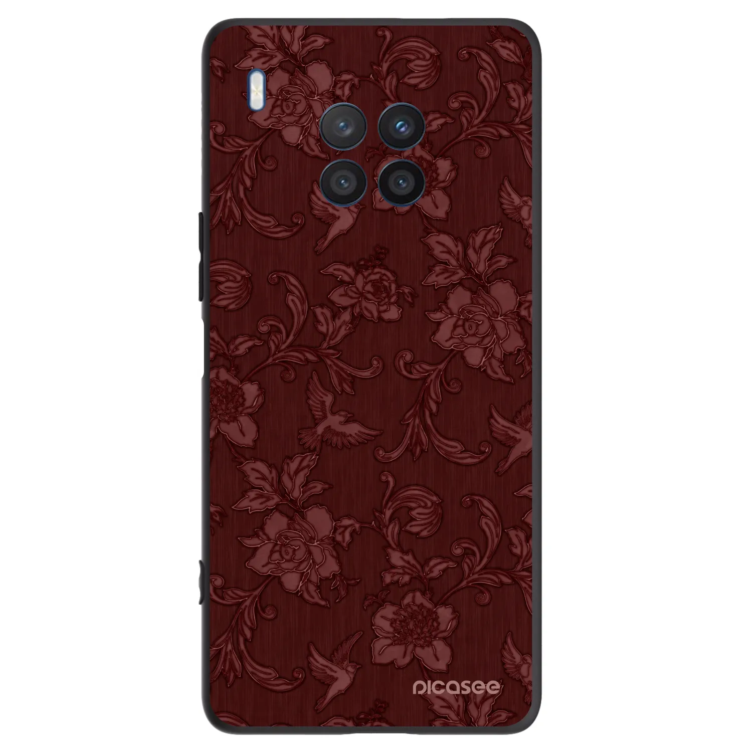 Picasee fekete szilikon tok az alábbi mobiltelefonokra Honor 50 Lite - Red Elegance