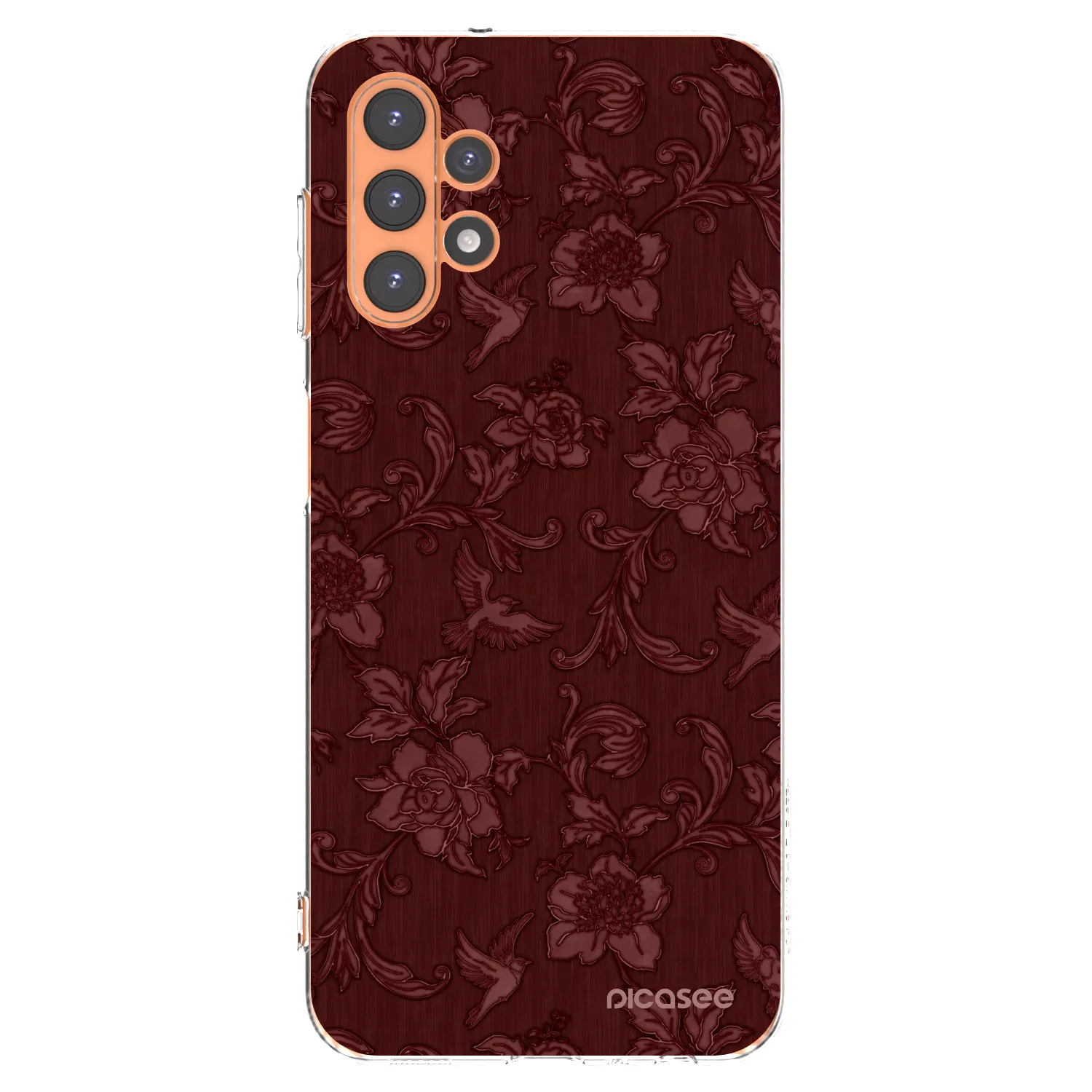 Picasee átlátszó szilikon tok az alábbi mobiltelefonokra Samsung Galaxy A13 4G A135 - Red Elegance