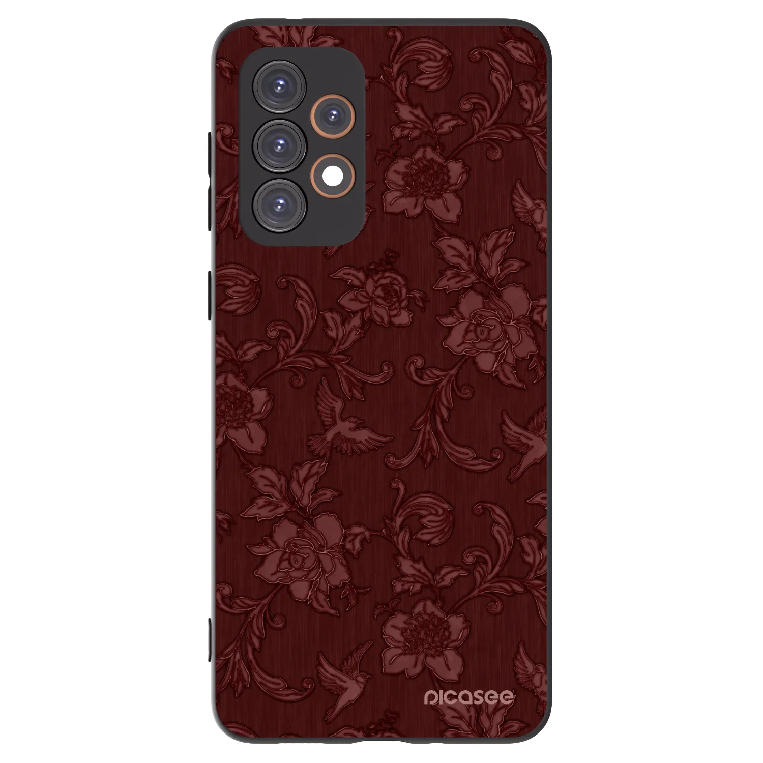 Picasee fekete szilikon tok az alábbi mobiltelefonokra Samsung Galaxy A33 5G A336 - Red Elegance