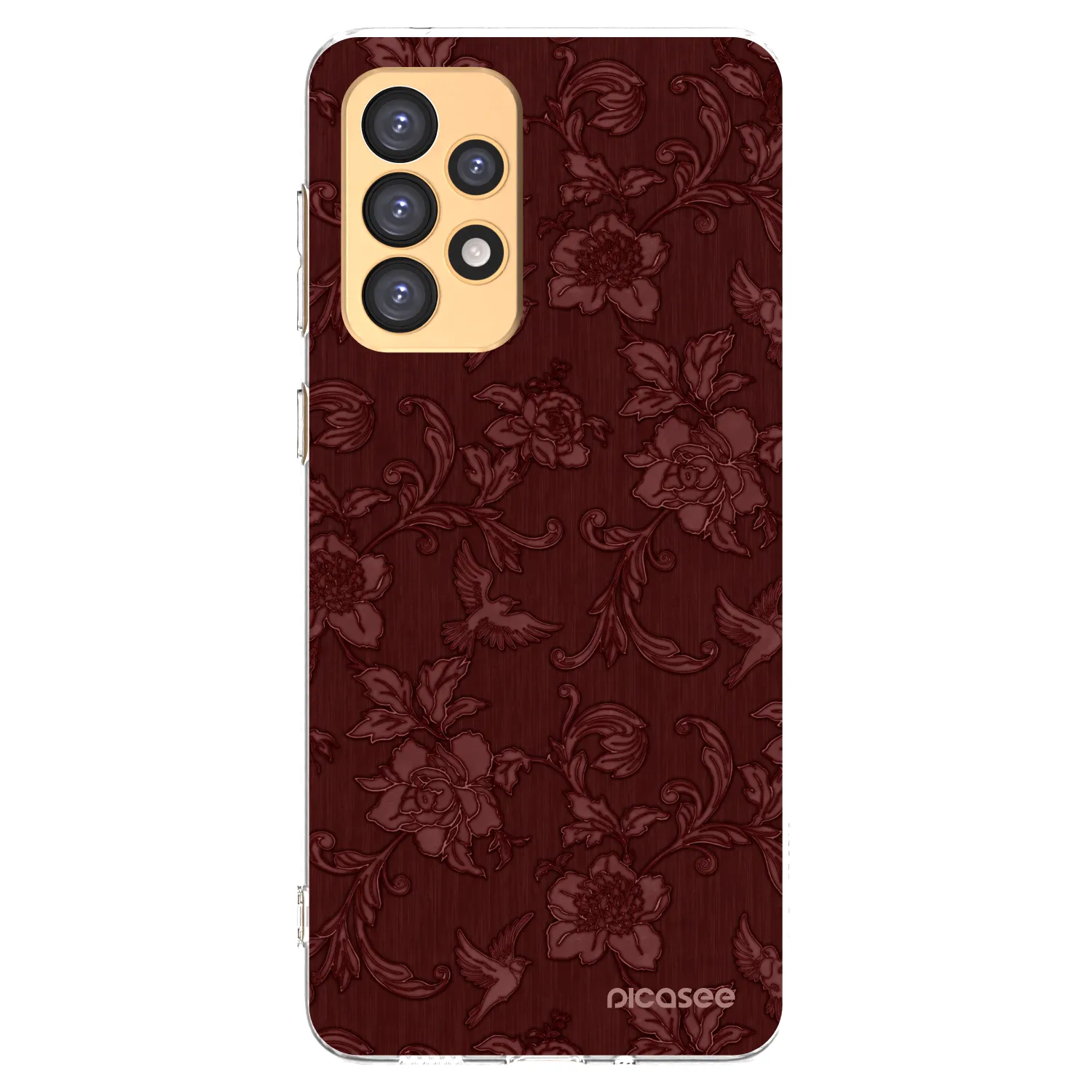 Picasee átlátszó szilikon tok az alábbi mobiltelefonokra Samsung Galaxy A33 5G A336 - Red Elegance