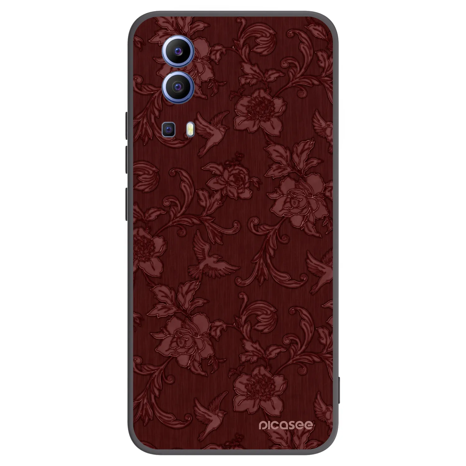 Picasee fekete szilikon tok az alábbi mobiltelefonokra Vivo Y52 5G - Red Elegance
