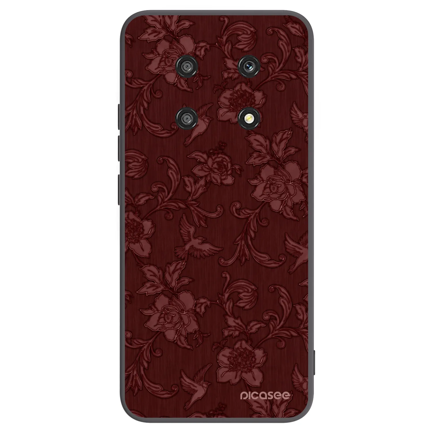 Picasee fekete szilikon tok az alábbi mobiltelefonokra Honor Magic4 Lite 5G - Red Elegance